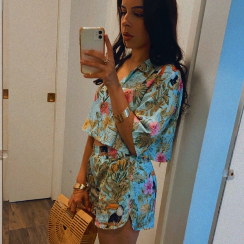 Zara printed shorts